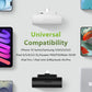 Miady 2-Pack 5000mAh Mini Portable Charger with Built-in Type C Connector, 5V 2.4A USB-C Output Fast Charging Small Power Bank, Compact Battery Pack