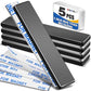 MIKEDE Neodymium Magnets, 5 Pack Black Super Strong Magnets Bar, Waterproof Heavy Duty Magnet with Adhesive Backing, Rare Earth Small Magnet Strips