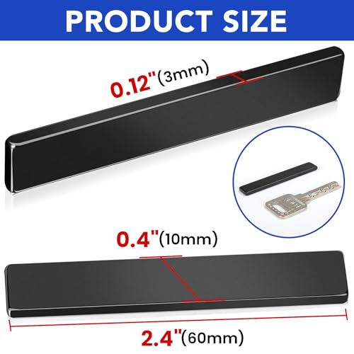 MIKEDE Neodymium Magnets, 5 Pack Black Super Strong Magnets Bar, Waterproof Heavy Duty Magnet with Adhesive Backing, Rare Earth Small Magnet Strips