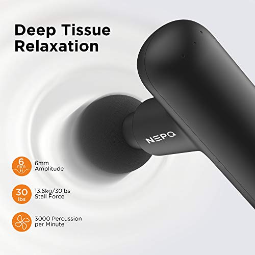 Mini Massage Gun, Portable Deep Tissue Percussion Muscle Massager for Back and Neck