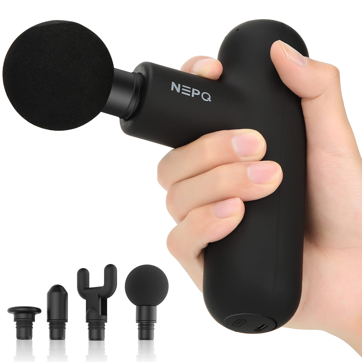 Mini Massage Gun, Portable Deep Tissue Percussion Muscle Massager for Back and Neck