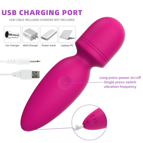 Mini Handheld Massager – USB Rechargeable, 10 Vibration Modes