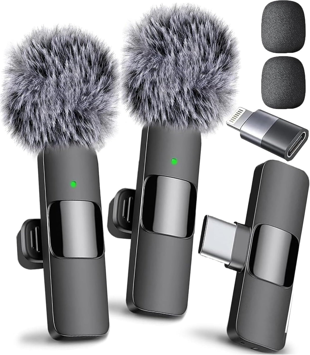 Mini Mic Pro (Latest Model) - Professional Wireless Microphone for iPhone, iPad, Android, Lavalier Microphone for Video Recording