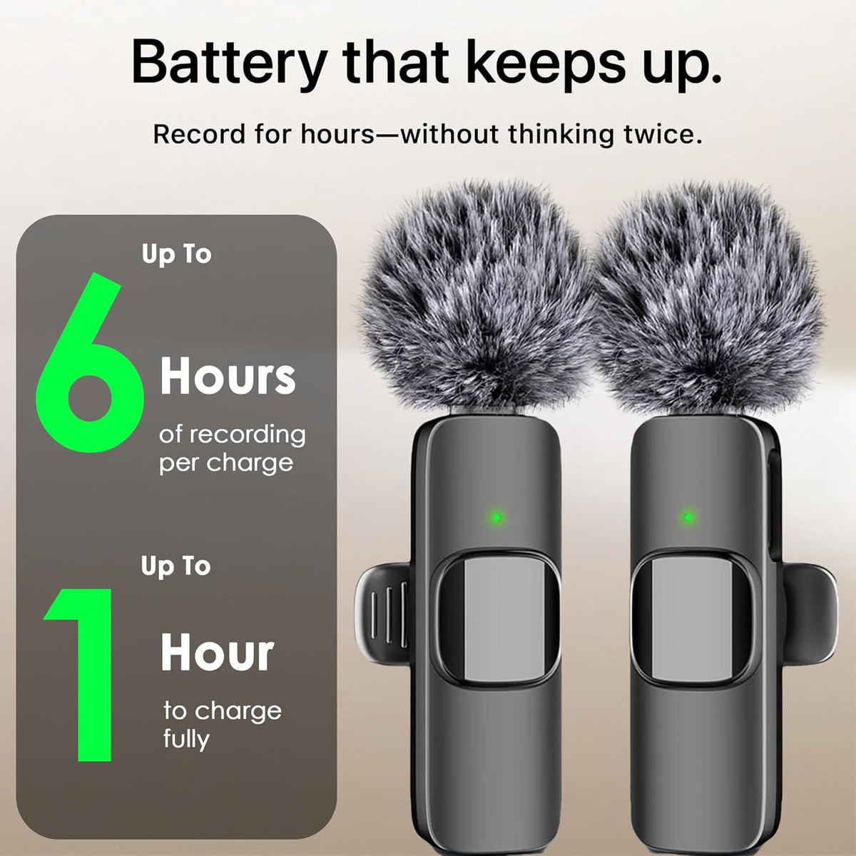 Mini Mic Pro (Latest Model) - Professional Wireless Microphone for iPhone, iPad, Android, Lavalier Microphone for Video Recording