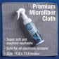 MiracleSpray for Electronics Cleaning, Safe Multisurface Cleaner for Any TV, Phone, Monitor, Keyboard, Screen, Computer, Includes Microfiber Towel