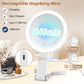 MIYADIVA Magnifying Mirror with Light, Double Sided 30X/1X Lighted Travel Makeup Mirror with Magnification, 3 Color Lighting (White)