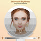 MIYADIVA Magnifying Mirror with Light, Double Sided 30X/1X Lighted Travel Makeup Mirror with Magnification, 3 Color Lighting (White)