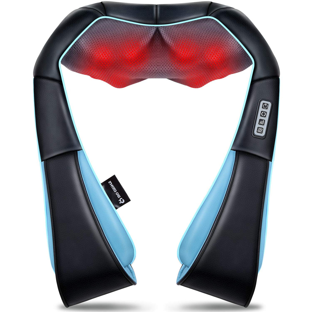 Mo Cuishle Shiatsu Back Shoulder and Neck Massager with Heat, Electric Deep Tissue 4D Kneading Massage