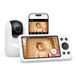 Momcozy Smart WiFi Baby Monitor with Camera and Audio, 5" 1080P Screen with Wall Mount, Motion & Cry Detection, Safe Fence, Clear Night Vision