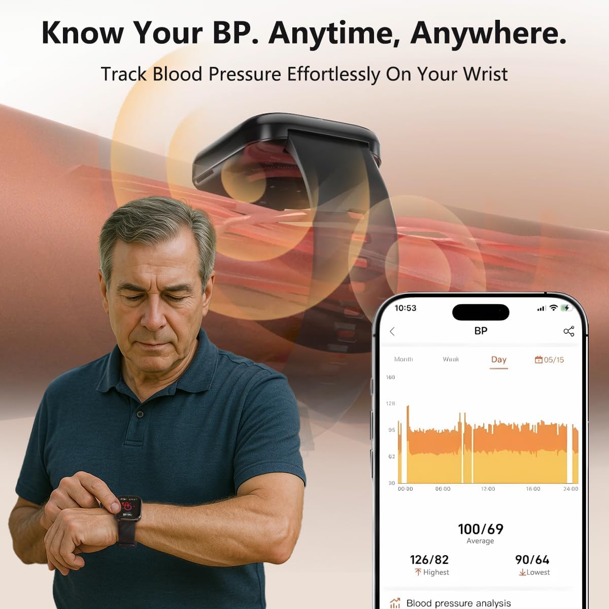 MorePro Fitness Tracker with Heart Rate, Sleep Tracking and 120+ Sport Modes