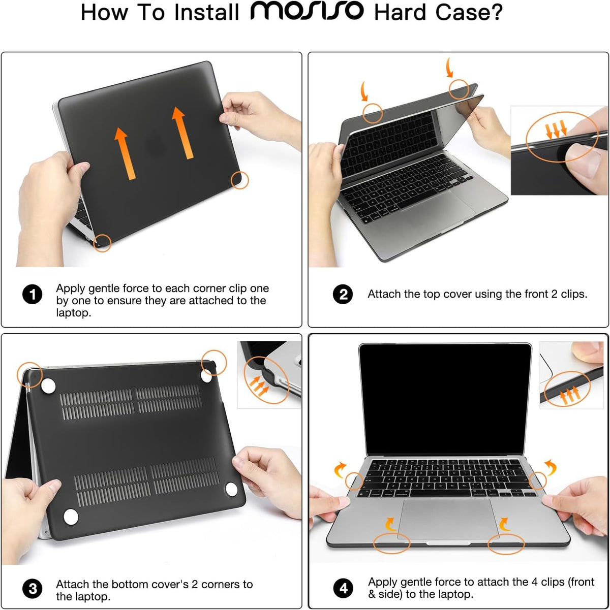 MOSISO Compatible with MacBook Air 13 inch Case 2026 2025 2024 2023 2022 M4 A3240 M3 A3113 M2 A2681, Plastic Hard Shell&Keyboard Cover&Screen
