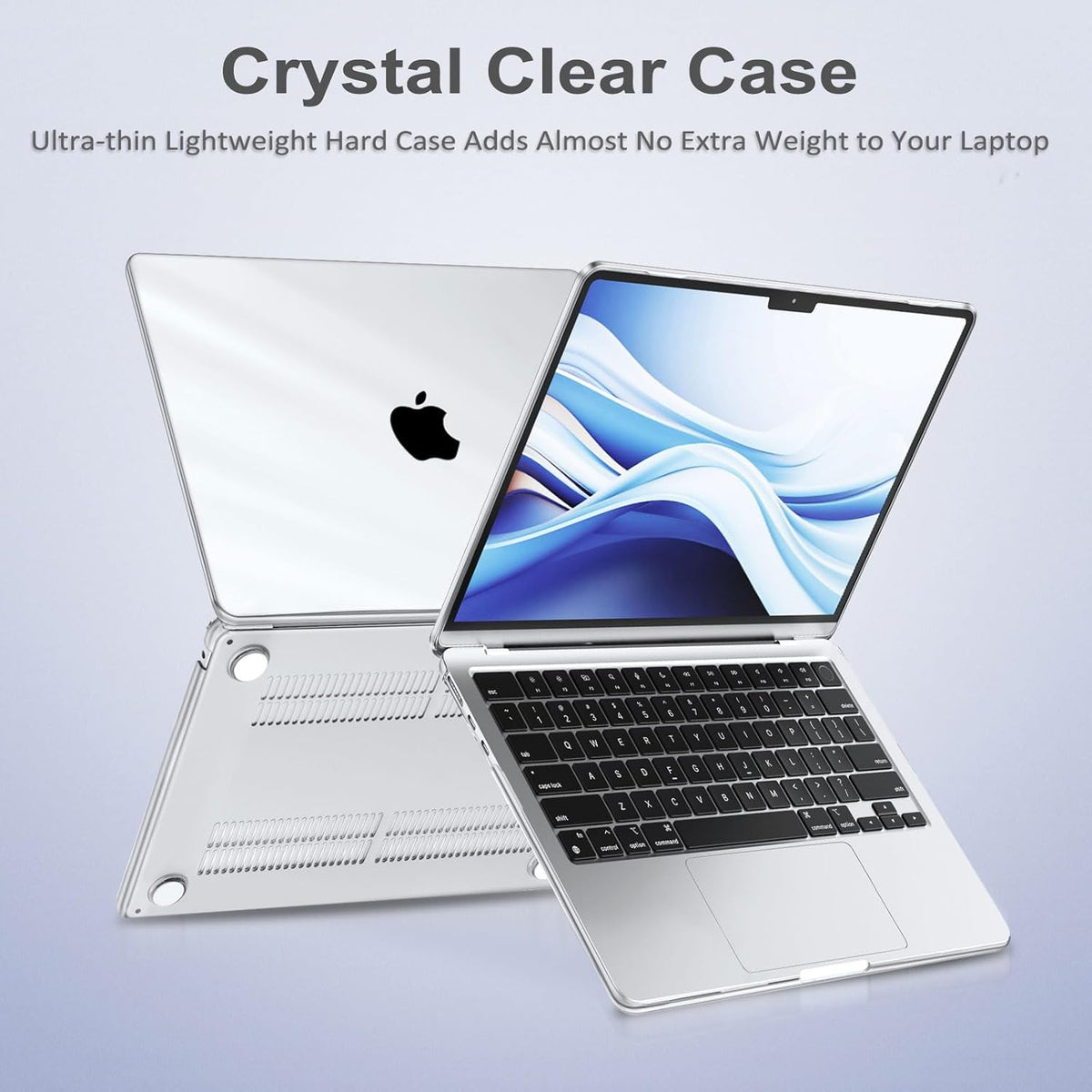 MOSISO Compatible with MacBook Air 13 inch Case 2026 2025 2024 2023 2022 M4 A3240 M3 A3113 M2 A2681, Plastic Hard Shell&Keyboard Cover&Screen