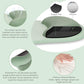 MOSISO Ergonomic Wrist Rest Mouse Pad & Keyboard Set with Coaster, Non-Slip Base for Home and Office
