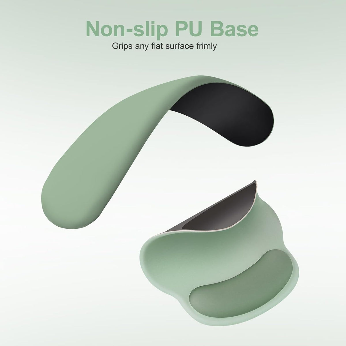 MOSISO Ergonomic Wrist Rest Mouse Pad & Keyboard Set with Coaster, Non-Slip Base for Home and Office
