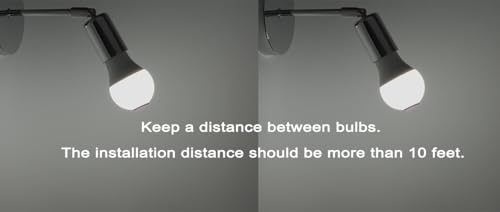 Motion Sensor Light Bulbs for Outdoor Indoor, 9W A19 Motion Detector Led Bulb, 60 Watt Equivalent, E26 800lm 5000K Daylight (2 Pack)