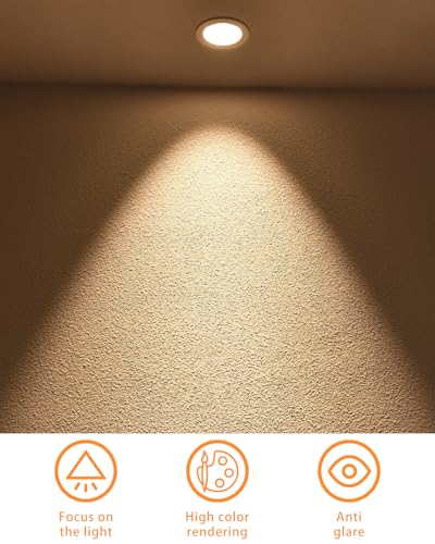 MR16 LED Bulbs 50W Halogen Equivalent Landscape Light Bulbs, 2700K Warm White 5W GU5.3 MR16 12V Spotlight Bulb, Non-Dimmable 38° Beam Angle