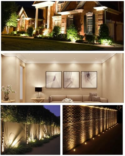 MR16 LED Bulbs 50W Halogen Equivalent Landscape Light Bulbs, 2700K Warm White 5W GU5.3 MR16 12V Spotlight Bulb, Non-Dimmable 38° Beam Angle
