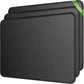 MROCO Mouse Pad 3-Pack, 30% Larger, with Anti-Fray Stitched Edges, Premium Waterproof Surface, Non-Slip Rubber Base (Black)