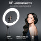 NEEWER Ring Light 18inch Kit, 55W 5600K Professional LED with Stand and Phone Holder, Soft Tube & Bag