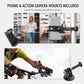 NEEWER Super Clamp with 3" Dual Ballhead Magic Arm, Cold Shoe, 1/4" Threads, Phone/Action Camera Mount Adapter