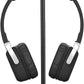 New bee Headphone Stand Headset Holder Earphone Stand with Aluminum Supporting Bar Flexible Headrest ABS Solid Base for All Headphones Size (Black)