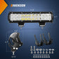 Nilight 12 Inch 72W Spot Flood Combo Led Light Bar 2Pcs 4Inch 18W Flood LED Pods Fog Lights Off Road with Wiring Harness Kit-3 Leads