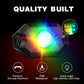 Nilight RGB LED Rock Lights Kit, 4 pods Underglow Multicolor Neon Light Pod with Bluetooth App Control Flashing Music Mode Wheel Well Light