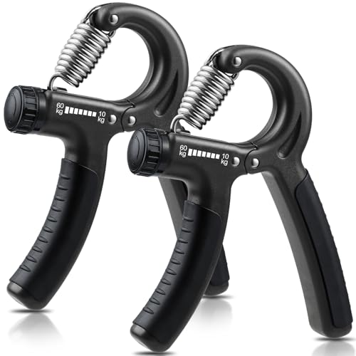 NIYIKOW 2 Pack Grip Strength Trainer, Hand Grip Strengthener, Adjustable Resistance 22-132Lbs (10-60kg), Forearm Strengthener