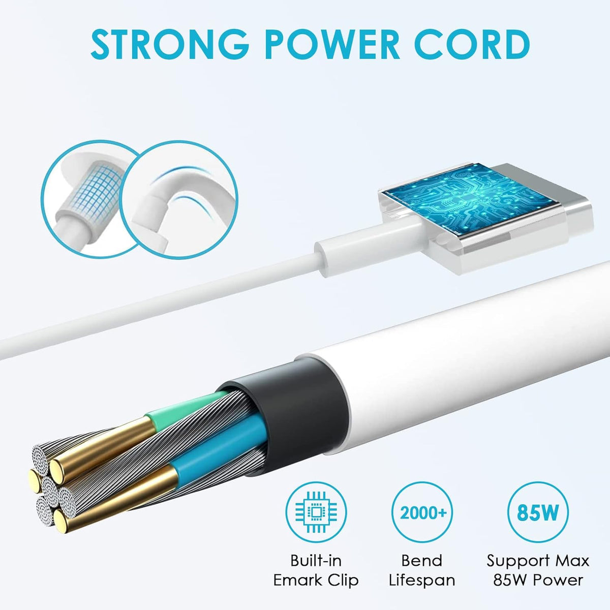 NSPENCM 85W Mac Book Pro Charger, Replacement AC 85w 2T-Tip Connector Power Adapter, Laptop Charger