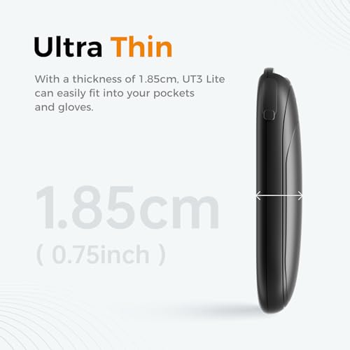 OCOOPA Magnetic Hand Warmers Rechargeable 2 Pack, UL Safety Heat 100-126°F, 3-Settings, Pocket-Sized, Max. 8 Hrs Long Lasting,Great for Raynauds