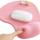 Office Mousepad with Gel Wrist Support - Ergonomic Gaming Desktop Mouse Pad Wrist Rest - Design Gamepad Mat Rubber Base for Laptop Computer