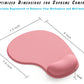 Office Mousepad with Gel Wrist Support - Ergonomic Gaming Desktop Mouse Pad Wrist Rest - Design Gamepad Mat Rubber Base for Laptop Computer