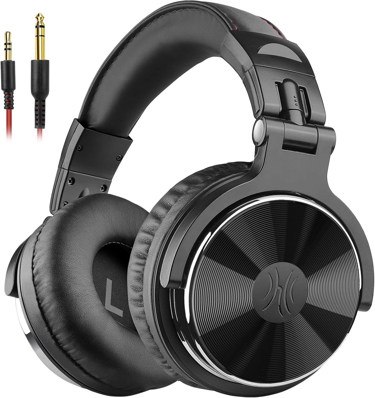 OneOdio Wired Over Ear Headphones Hi-Res Studio Monitor & Mixing DJ Stereo Headsets with 50mm Drivers and 1/4 to 3.5mm Jack (Black)