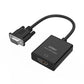 ONTEN VGA to HDMI, 1080P Adapter (Male to Female) for Computer, Desktop, Laptop, PC, Monitor, Projector, HDTV with Audio Cable and USB Cable (1 Pcs)