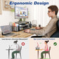 OPNICE Desk Organizer and Accessories, 2-Tier Computer Monitor Stand Riser with Drawer and 2 Pen Holders, Laptop Stand (Black)