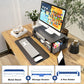 OPNICE Desk Organizer and Accessories, 2-Tier Computer Monitor Stand Riser with Drawer and 2 Pen Holders, Laptop Stand (Black)