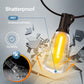 Outdoor Lights String Patio Outside - 100ft 30M LED Waterproof Light - Hanging Lighting ST38 Shatterproof Edison Bulb Deck Backyard Gazebo Balcony