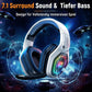 Ozeino 2.4GHz Wireless Gaming Headset for PC, Ps5, Ps4 - Lossless Audio USB & Type-C Ultra Stable Gaming Headphones with Flip Microphone