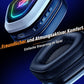 Ozeino 2.4GHz Wireless Gaming Headset for PC, Ps5, Ps4 - Lossless Audio USB & Type-C Ultra Stable Gaming Headphones with Flip Microphone