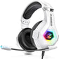 Ozeino Gaming Headset for PC, Ps4, Ps5, Xbox Headset with 7.1 Surround Sound Gaming Headphones with Noise Canceling Mic, LED Light Over Ear Headphones