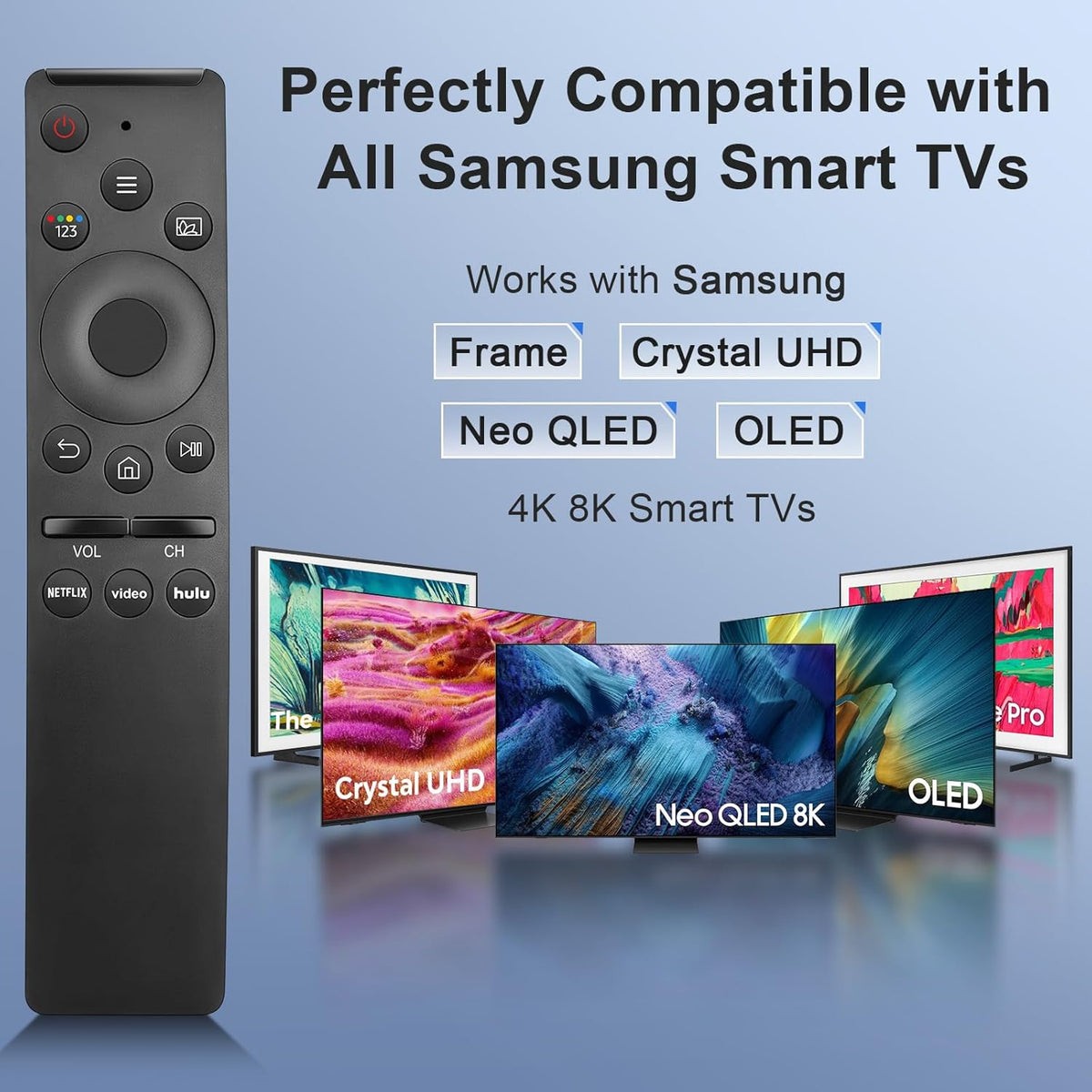 Pack of 2 for Samsung Smart TV Remote Control Replacement,Universal for All Samsung TVs