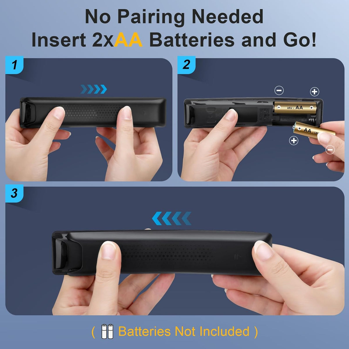 Pack of 2 for Samsung Smart TV Remote Control Replacement,Universal for All Samsung TVs
