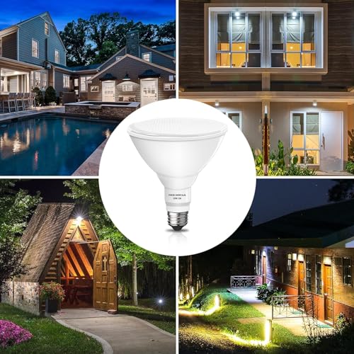 Par38 led Flood Lights Outdoor Light Bulb, Dimmable 1800LM, 20W Replace up to 200W, Outdoor Flood Light Bulbs for Backyard, Garage, Porch, Garden