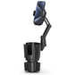 Phone Holders for Your Car, 2 in 1 Universal Cup Holder Expander Adjustable Base with Phone Mount, Long Arm with 360°Rotation Cup Holder Phones Mount