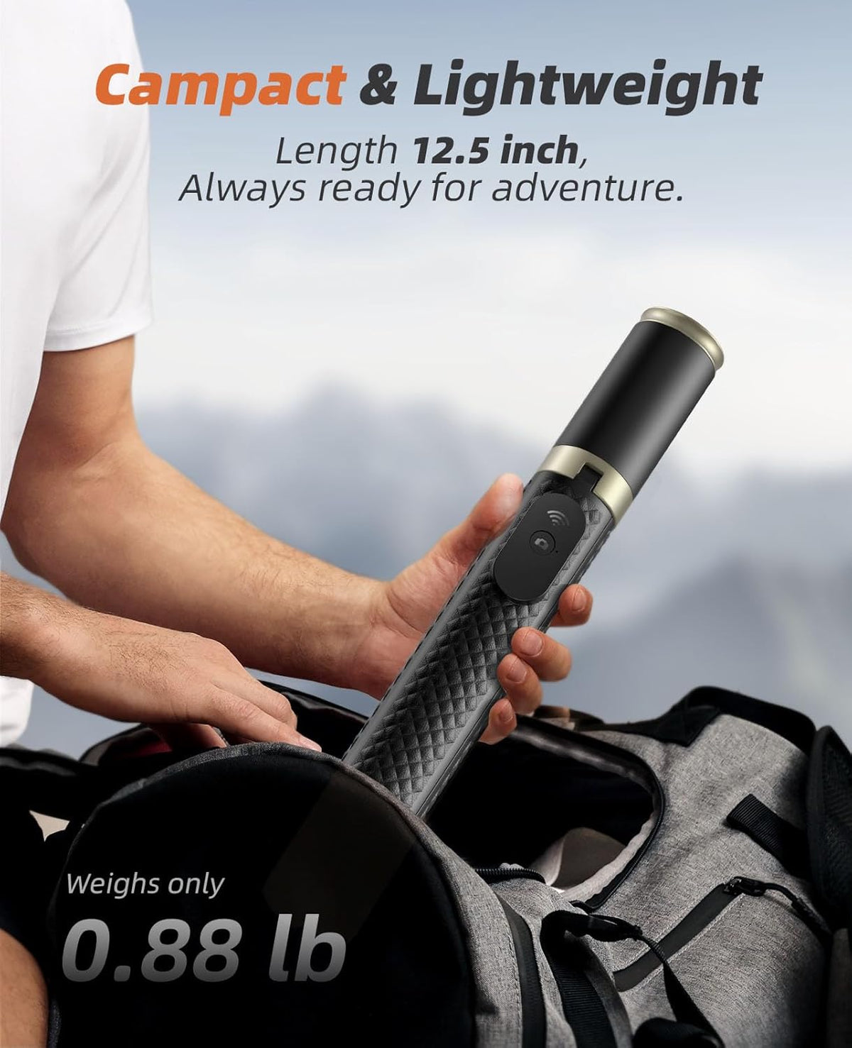 Phone Tripod & Selfie Stick with Remote, Portable, Lightweight for Video Recording Vlog, Extendable Travel Tripod Stand Compatible with iPhone Android
