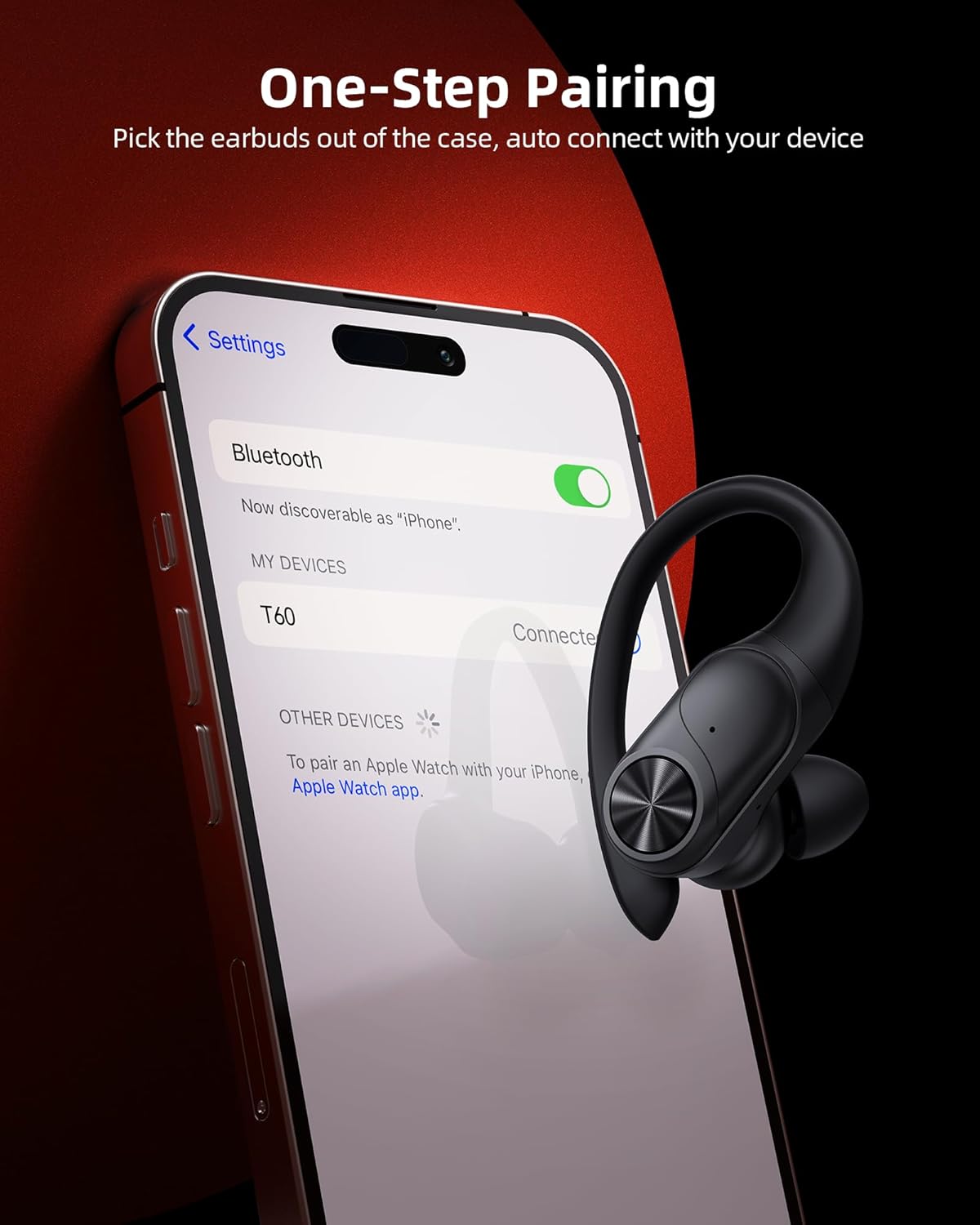 PocBuds Bluetooth Headphones Wireless Earbuds 80hrs Playtime Wireless Charging Case Digital Display Sports Ear Buds
