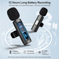 PoP voice USB C Mini Wireless Lavalier Microphone for iPhone/Android, Lapel Mic with Noise Reduction, Lav Mic for Video Recording