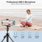 PoP voice USB C Mini Wireless Lavalier Microphone for iPhone/Android, Lapel Mic with Noise Reduction, Lav Mic for Video Recording