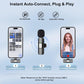 PoP voice USB C Mini Wireless Lavalier Microphone for iPhone/Android, Lapel Mic with Noise Reduction, Lav Mic for Video Recording