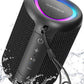 Portable Bluetooth Speaker Beach Vacation Essentials, Powerful Crystal Clear Sound/Dynamic Light/IPX5 Waterproof/All Day Playtime/BT 5.3/TWS Paring